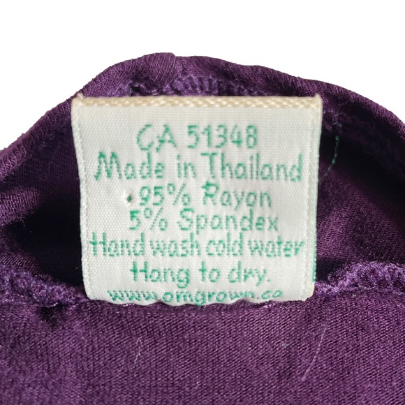 EUC Om Grown Arwen Top in Purple Size S/M - Picture 5 of 5